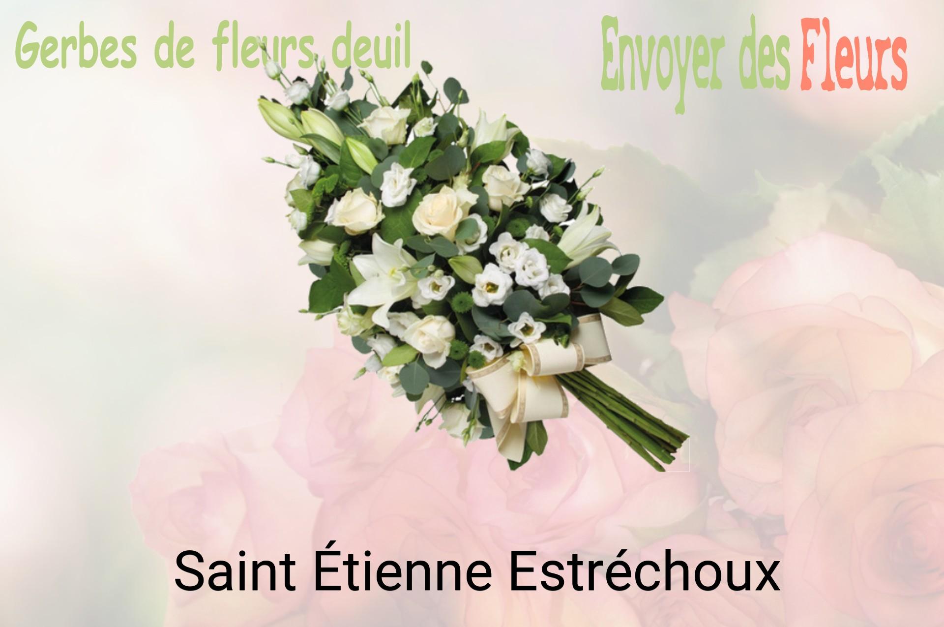 Gerbe de fleurs de deuil livrée à Saint-Étienne-Estréchoux
